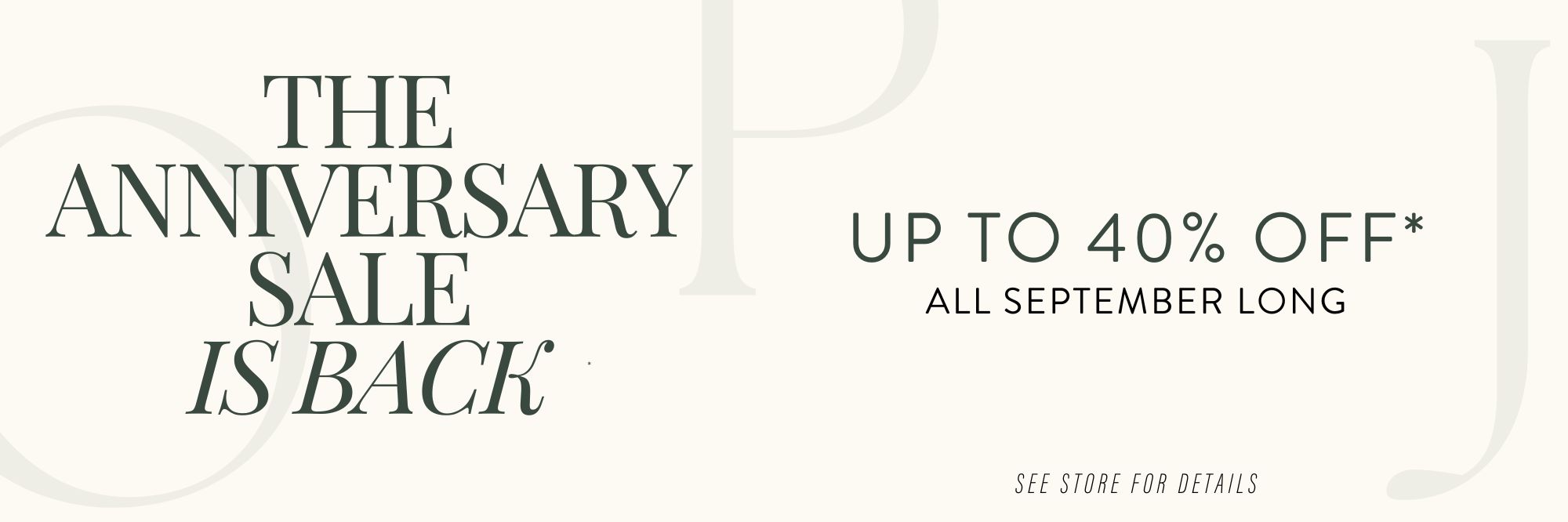 Anniversary Sale